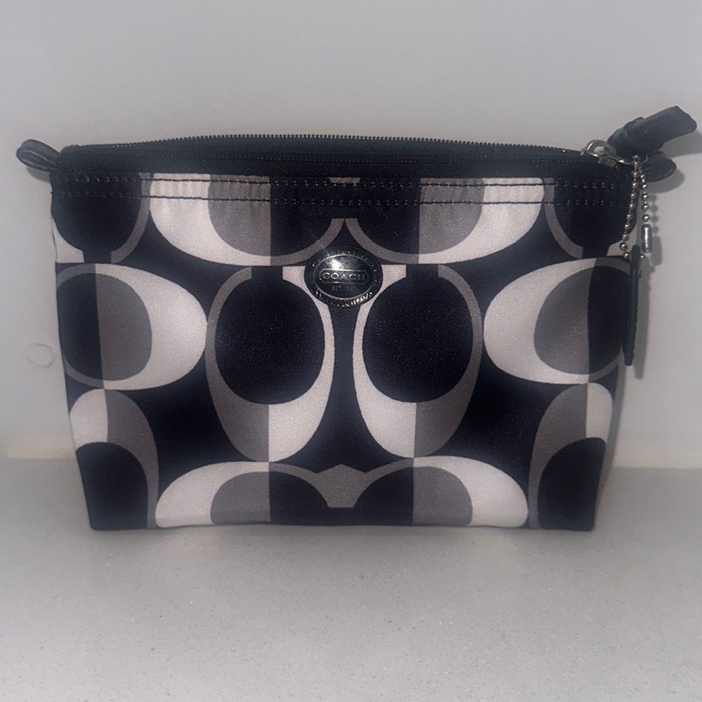 Coach Classic Emblem Black & White Accessories Bag